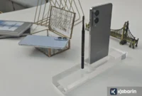 Tampilan Samsung Galaxy S25 Edge, ponsel tertipis dalam seri Galaxy S, menghadirkan desain premium dan tipis. (ANTARA/Farhan Arda Nugraha)bey suarabrita.com