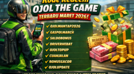 Ilustrasi kode redeem Ojol The Game terbaru Maret 2026 yang menawarkan bonus saldo, koin, dan item gratis bagi para pemain.