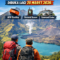 Pendaki menikmati pemandangan indah Gunung Rinjani dan Danau Segara Anak. Sistem keamanan modern diterapkan, termasuk RFID tracking, personal beacon, dan pusat komando, untuk memastikan pendakian lebih aman dan ramah lingkungan./bey suarabrita.com