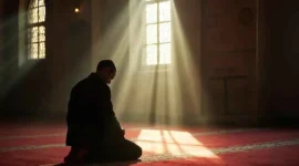 Ilustrasi salat gerhana matahari. (Foto Freepik)