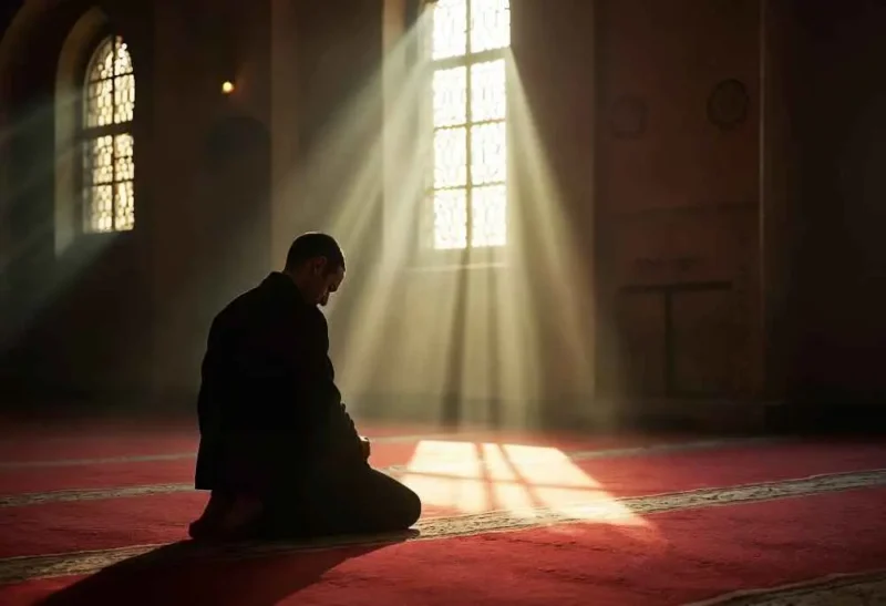 Ilustrasi salat gerhana matahari. (Foto Freepik)