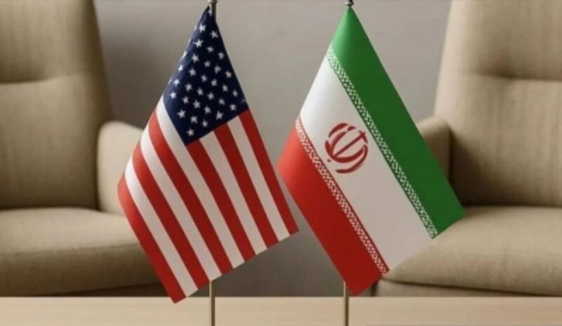 Ilustrasi: Bendera Iran dan Amerika Serikat terkait isu diplomasi internasional.