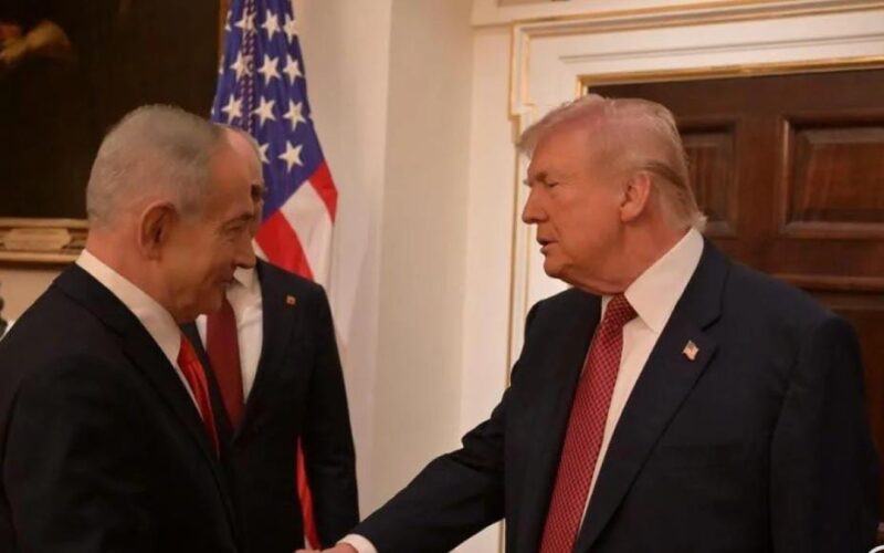 presiden amerika serikat donald trump menyambut perdana mentri israel benjamin netanyahu di gedung putih washington,D.C., amerika serikat ,11 febuari 2026 (suarabrita.com) bey ANTARA 
