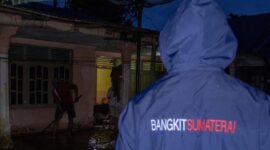 Banjir merendam permukiman warga di Nagari Koto Kaciak, Kecamatan Tanjung Raya, Kabupaten Agam, Senin (16/2/2026), akibat hujan deras dan luapan Batang Asam. ANTARA FOTO.\suarabrita.com