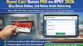 Warga mengecek status penerima bansos PKH dan BPNT 2026 melalui situs resmi Kementerian Sosial serta menggunakan Kartu Keluarga Sejahtera (KKS) untuk pencairan bantuan.Ilustrasi / Dok. Kemensos RI