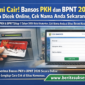 Warga mengecek status penerima bansos PKH dan BPNT 2026 melalui situs resmi Kementerian Sosial serta menggunakan Kartu Keluarga Sejahtera (KKS) untuk pencairan bantuan.Ilustrasi / Dok. Kemensos RI