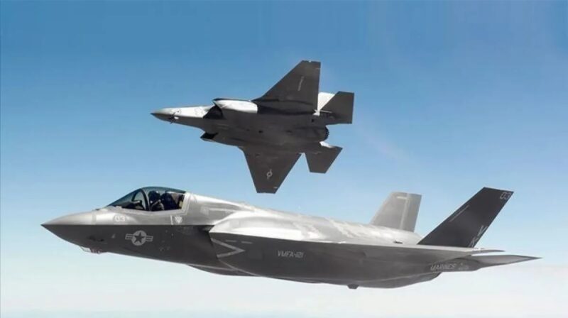 Ilustrasi jet tempur F-35 US Air Force. ANTARA/Anadolu/aa.