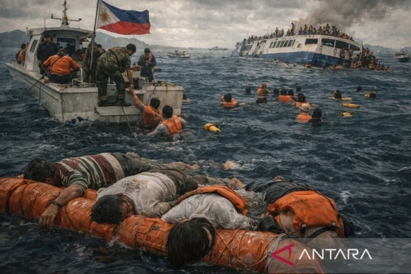Kapal feri tenggelam di Filipina, 13 orang tewas dan lebih 100 penumpang masih hilang (Foto Ilustrasi Antara Bengkulu/Admin)
suarabrita.com