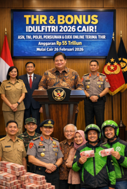 THR Idulfitri 2026 Cair: ASN, TNI, Polri, Pensiunan & Ojol Kebagian