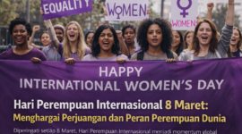 Sejumlah perempuan mengikuti aksi dan kampanye dalam peringatan Hari Perempuan Internasional yang diperingati setiap 8 Maret di berbagai negara sebagai bentuk dukungan terhadap kesetaraan gender dan penghormatan terhadap peran perempuan di seluruh dunia.