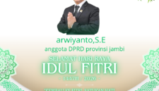 Anggota DPRD Provinsi Jambi Arwiyanto, S.E menyampaikan ucapan Selamat Hari Raya Idul Fitri 1447 H / 2026 M kepada seluruh masyarakat.