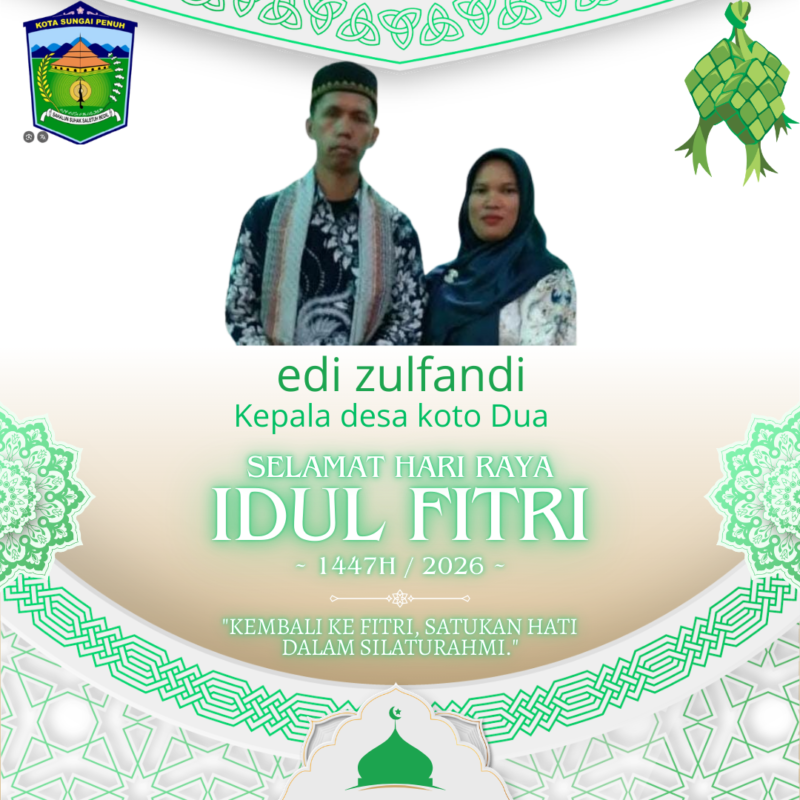 Foto Kepala Desa Koto Dua, Edi Zulpandi, bersumber dari akun Facebook pribadi.