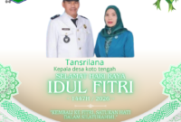 Kepala Desa Koto Tengah Kecamatan Pesisir Bukit, Tansrilana, menyampaikan ucapan Selamat Hari Raya Idul Fitri 1447 H / 2026 M kepada seluruh masyarakat. ✨