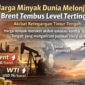 Ilustrasi kilang minyak dan aktivitas pengeboran yang mencerminkan lonjakan harga minyak dunia. Minyak mentah jenis Brent crude dan West Texas Intermediate (WTI) dilaporkan menguat akibat ketegangan di kawasan Selat Hormuz yang memengaruhi pasokan energi global./suarabrita.com