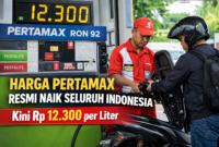 Petugas melayani pengendara yang mengisi bahan bakar Pertamax (RON 92) di SPBU milik PT Pertamina (Persero). Harga Pertamax dilaporkan mengalami kenaikan dan berlaku di sejumlah wilayah Indonesia mulai Maret 2026./AI/suarabrita.com