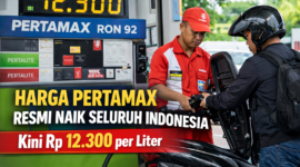 Petugas melayani pengendara yang mengisi bahan bakar Pertamax (RON 92) di SPBU milik PT Pertamina (Persero). Harga Pertamax dilaporkan mengalami kenaikan dan berlaku di sejumlah wilayah Indonesia mulai Maret 2026./AI/suarabrita.com 