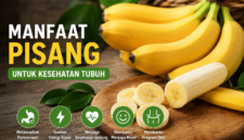 Ilustrasi buah pisang yang kaya manfaat untuk kesehatan tubuh, mulai dari menjaga pencernaan, meningkatkan energi, hingga membantu kesehatan jantung. AI