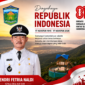Hendri Fetria Naldi, Kepala Desa Aur Duri, Kecamatan Pondok Tinggi, Kota Sungai Penuh, menyampaikan ucapan Selamat Hari Ulang Tahun ke-81 Kemerdekaan Republik Indonesia. Melalui momentum 17 Agustus 2026, ia mengajak seluruh masyarakat memperkuat persatuan, semangat gotong royong, dan bersama-sama membangun Desa Aur Duri yang lebih maju, mandiri, dan sejahtera. (Foto: Dok. Pemerintah Desa Aur Duri)